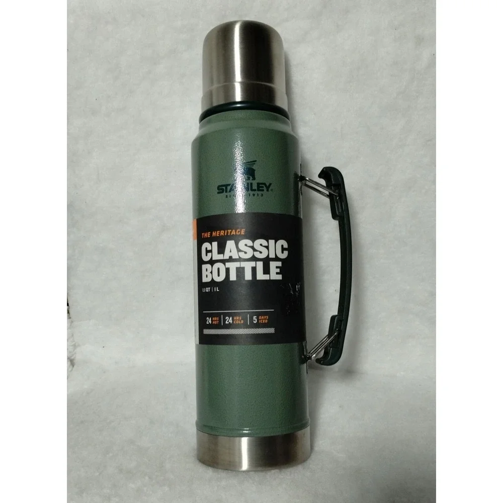 Stanley Classic Bottle Thermos 1.1 QT 24 Hours‎ Hot/Cold Camping Outdoors Work - Picture 3 of 6